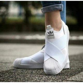 tenis adidas elastico branco