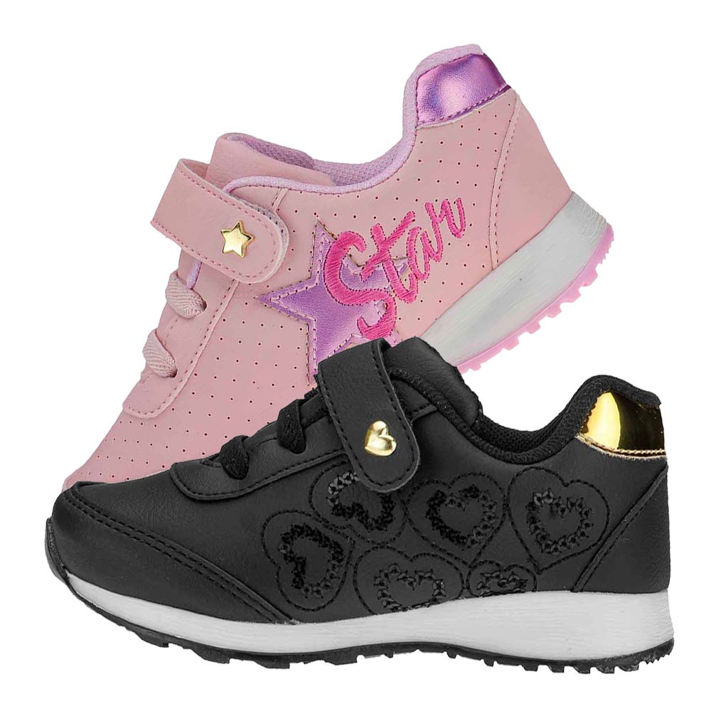 Kit 2 Pares Tenis Infantil Feminino Tênis Sapatenis De Fabrica em Oferta na Shopee