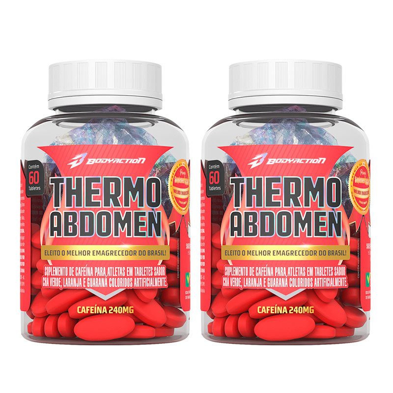 02x Thermo Abdomen 60 Tabletes - Bodyaction em Oferta na Shopee