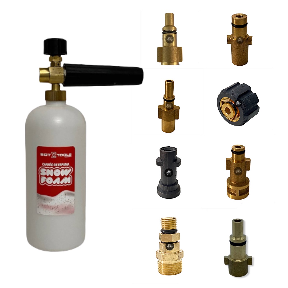 Snow Foam Shampoozeira completa Lavagem Automotiva com Adaptador wap lavor electrolux stihl karcher black Decker Bosch