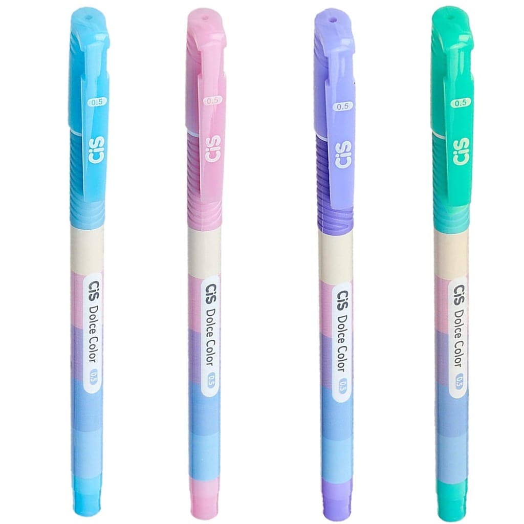 Caneta CIS Dolce Color Ponta Fina 0.5mm Esferográfica | Shopee Brasil
