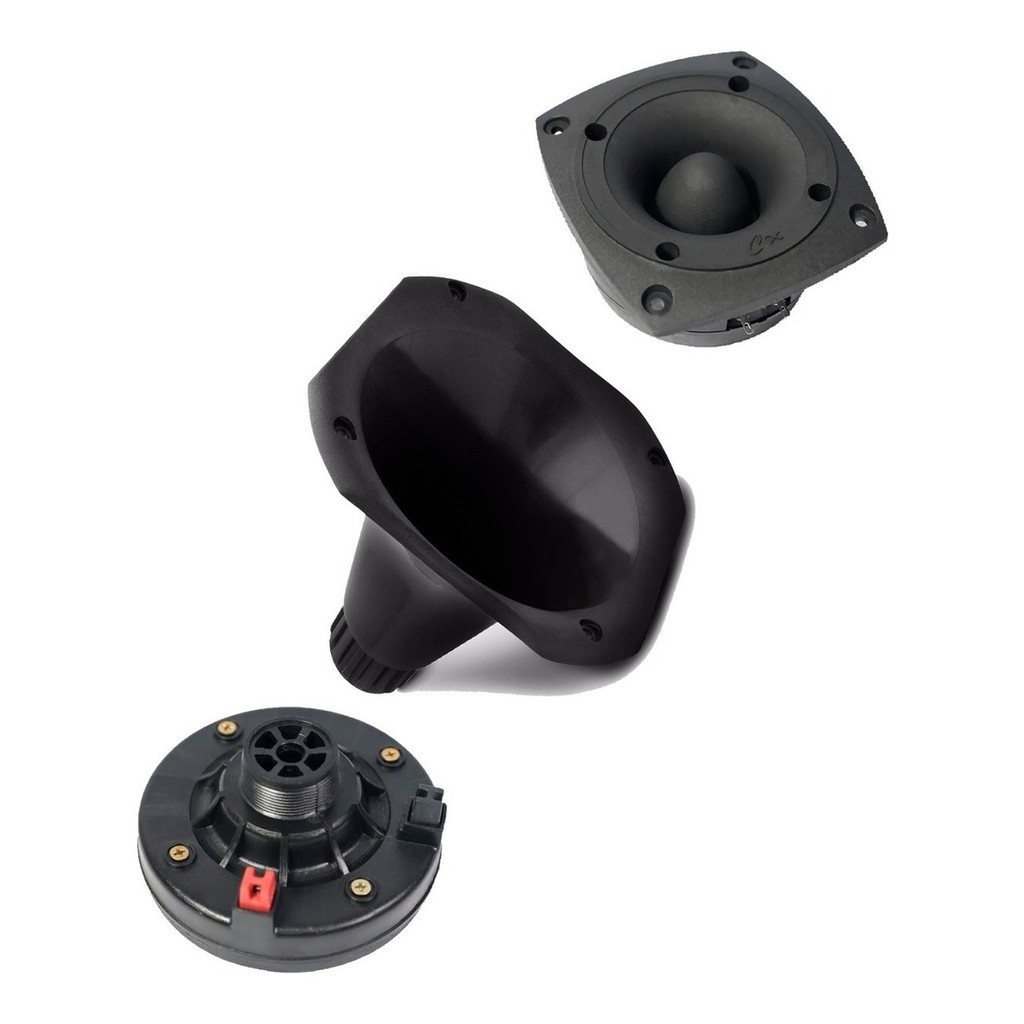 Kit Para Caixa Corneteira 1 Driver Drive + 1 Cone Corneta Bocal + 1 Super Tweeter 200w em Oferta na Shopee