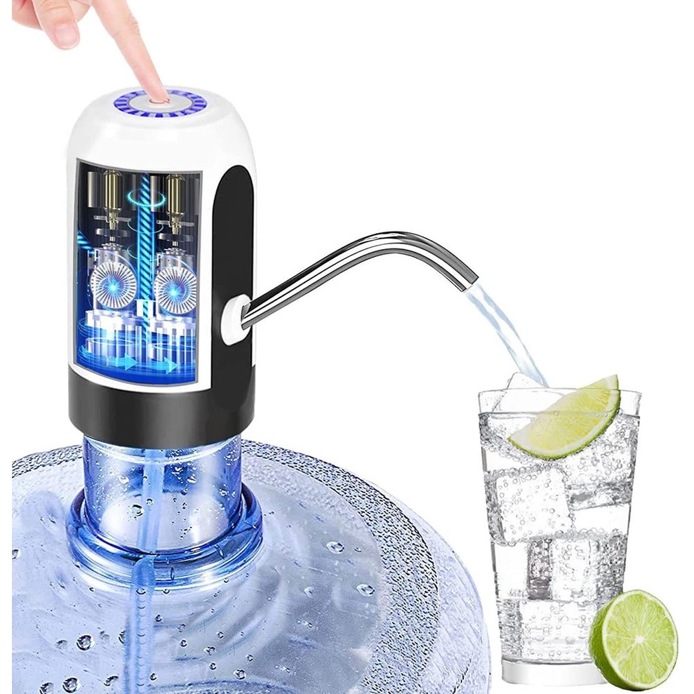 Bomba Elétrica Para Galão Universal Com Carregamento USB Garrafão/Galão De Água Bomba De Água