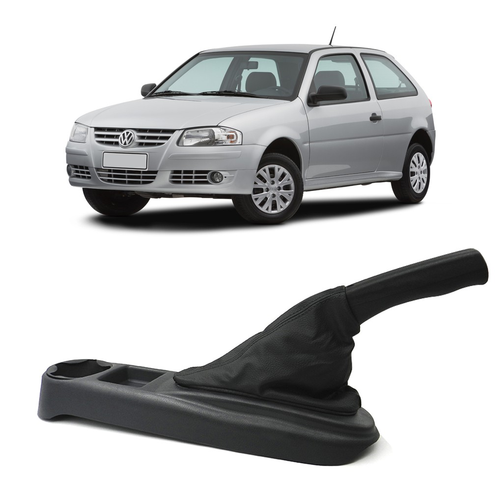Prolongador Console Gol Voyage Saveiro G4 G5 G6 C/ Coifa Freio Mão Cinza Novidade Promoção Adaptável em Oferta na Shopee