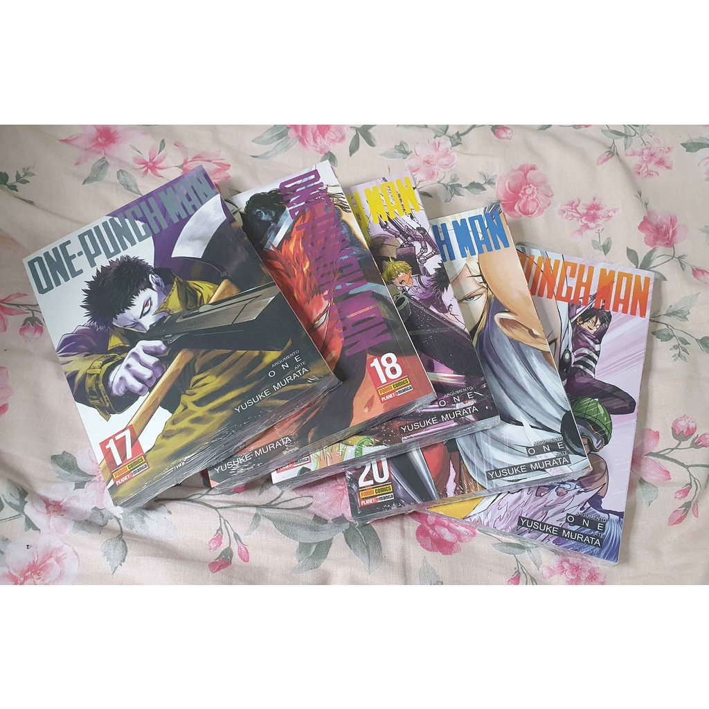 Mangás One Punch Man volumes 15 e 17 ao 21 - Desconto no Preço
