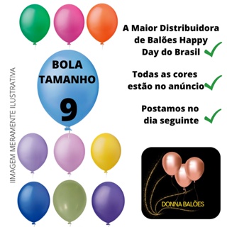 Bexiga Balão de Festa 9 Polegadas Redondo 50 unidades em Oferta na Shopee