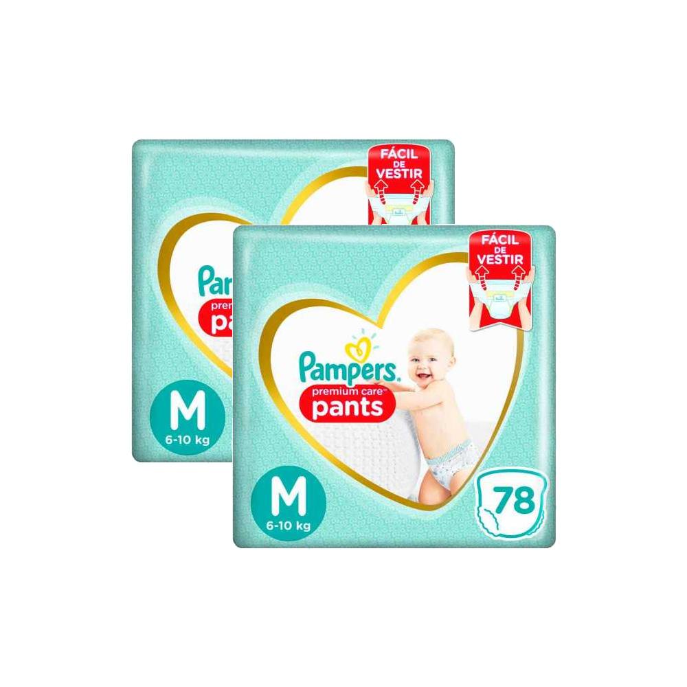 Kit 156 Fraldas Pampers Premium Care Pants Top Tamanho M Shopee Brasil