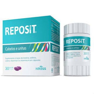 Reposit Cabelos E Unhas 30caps Gel em Oferta na Shopee