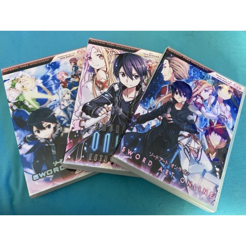 DVD Anime Sword Art Online - 1ª e 2ª temporadas + Filme Extra