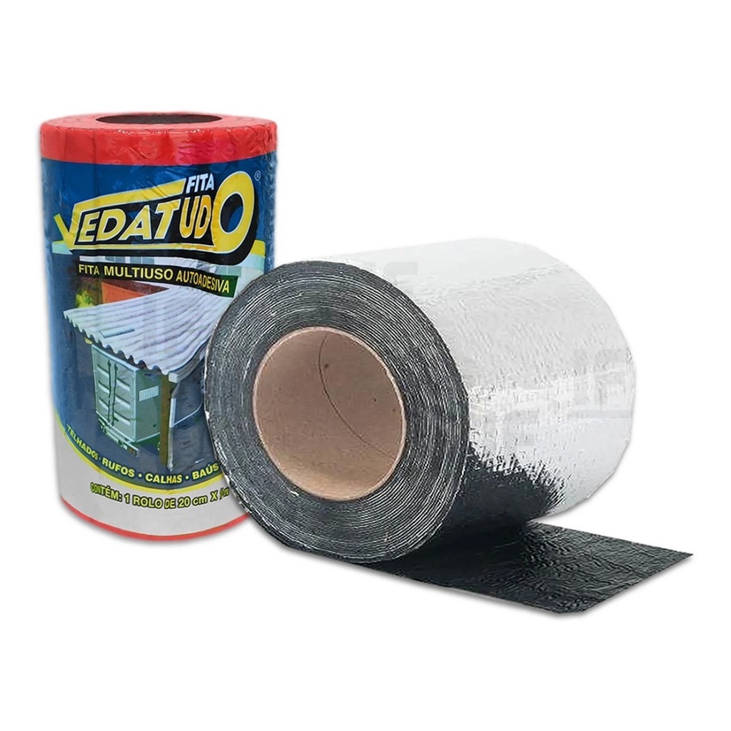Fita Asfáltica Adesiva Aluminizada Telhado 20cm X10m Dryko | Shopee Brasil