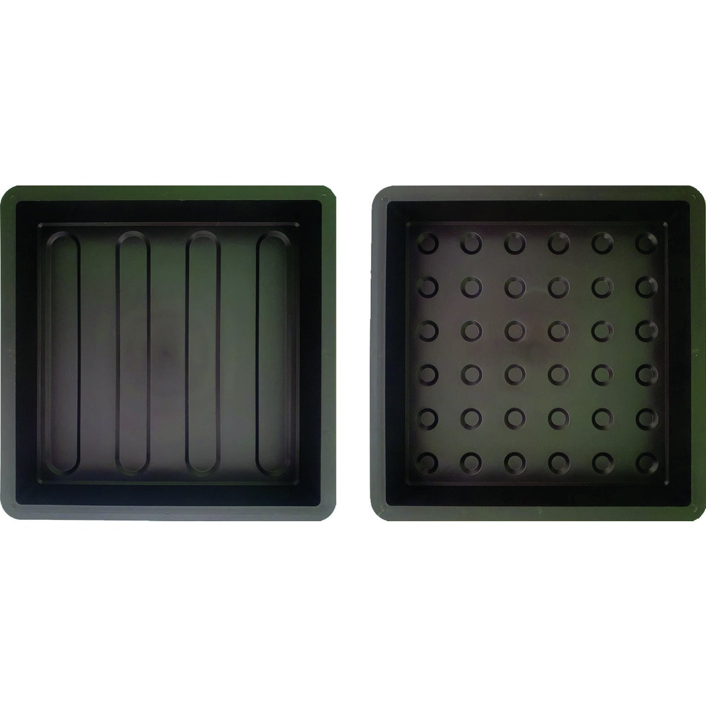 8 Forma De Piso Paver Tátil Direcional + 2 Alerta 30x30x6cm