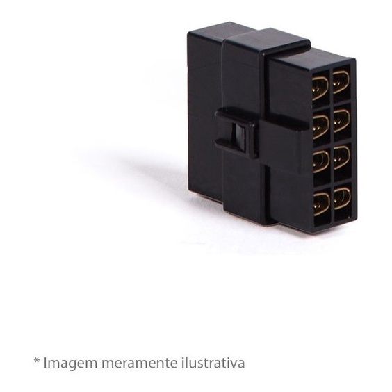 Conector 8 Vias Com Trava Technoise - Spare Parts and Accessories for Vehicles