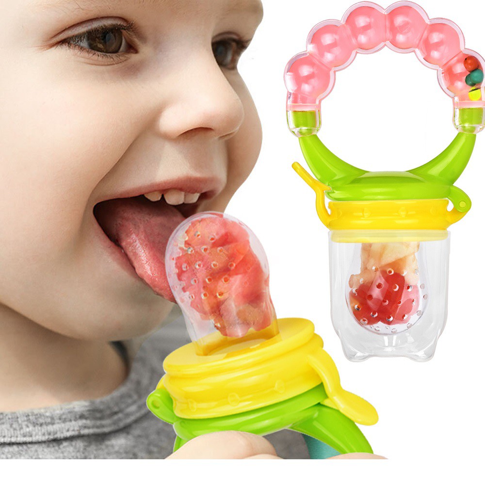 Porta Frutinhas Alimentadora Mordedor Com Bico Silicone Porta Frutas