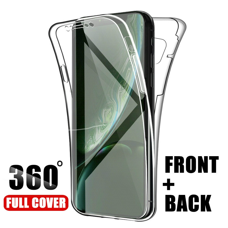 Capa 360 para Xiaomi Redmi Note 9S 10S 7 8 9 10 Pro TPU Case macio para Redmi 9T 9C 9A Poco M3 Case