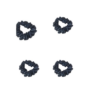 4 scruncheis de cetim preto xuxinha de cetim