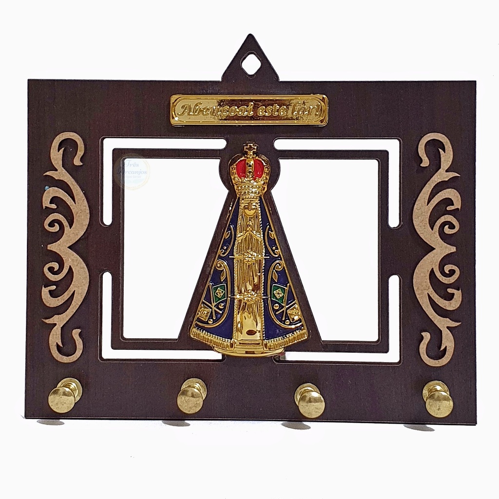 Porta Chave Imagem Nossa Senhora Aparecida Abençoe Este Lar Luxo De Parede