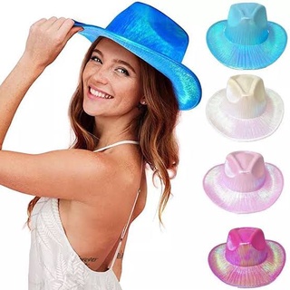 Chapéu cowboy holográfico vaqueiro