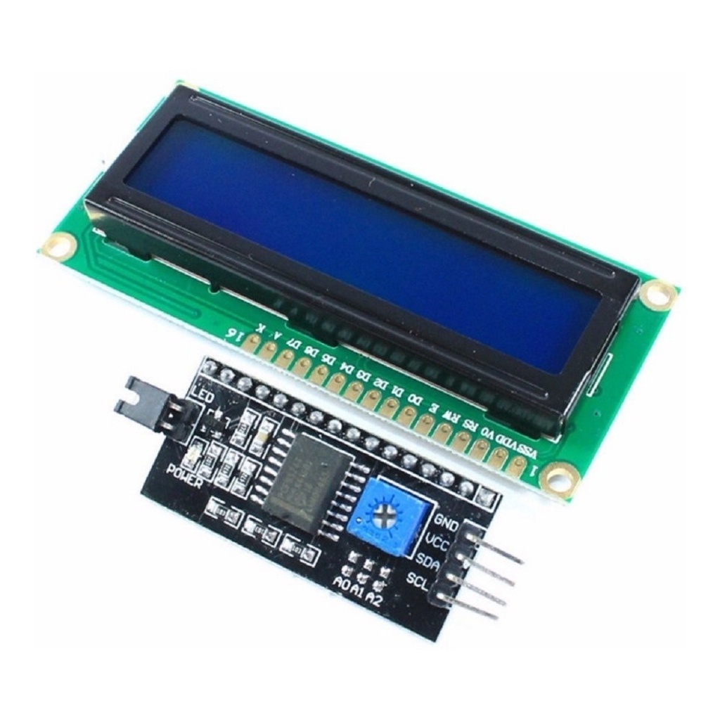 Display Lcd 16X2 1602 Com Backlight Azul + Modulo I2C