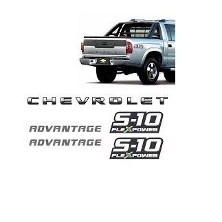 Kit Adesivos S10 Advantage Flexpower Verde E Faixa Chevrolet