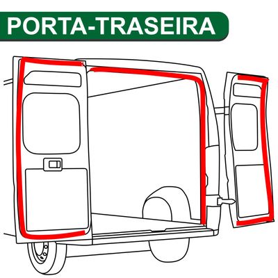Borracha Porta Malas Pç com Rabicho 4,85m Fiorino Furgão 85 86 87 88 89 90 91 92 93 94 95 96 97 98 99 00 01 02 03 04 05 06 07 08 09 10 11 12 Centerflex