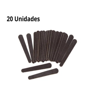 Mini Lixa De Unha 8cm PRETA - 20 Unidades - Style Ação Ref : 91 em Oferta na Shopee