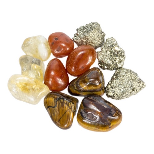 Kit Pedra Natural Da Prosperidade Dinheiro Fartura Sucesso Cristal Semi Preciosa