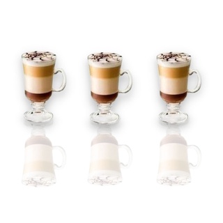 Kit 3 Taças Baby De Capuccino Café Chocolate Xícara Dolce Gusto 3 Peças 90ml cada