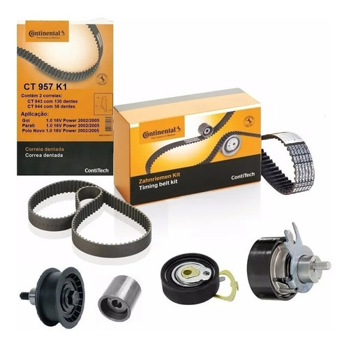 Kit Correia Dentada E Tensores Gol 1.0 16v Power 2002/... em Oferta na Shopee
