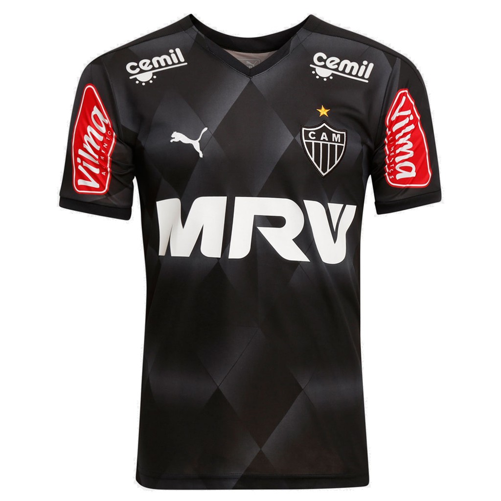 sleep Frank Worthley Claim Camisa Atlético Mineiro 2015 / 2016 Puma Uniforme III Preta Ninja Masculina  | Shopee Brasil