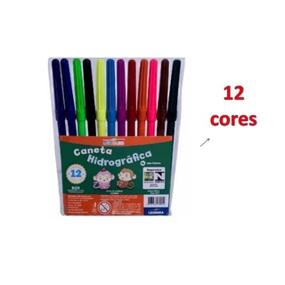 Canetinha Leo & Léo Colorida 12 unidades