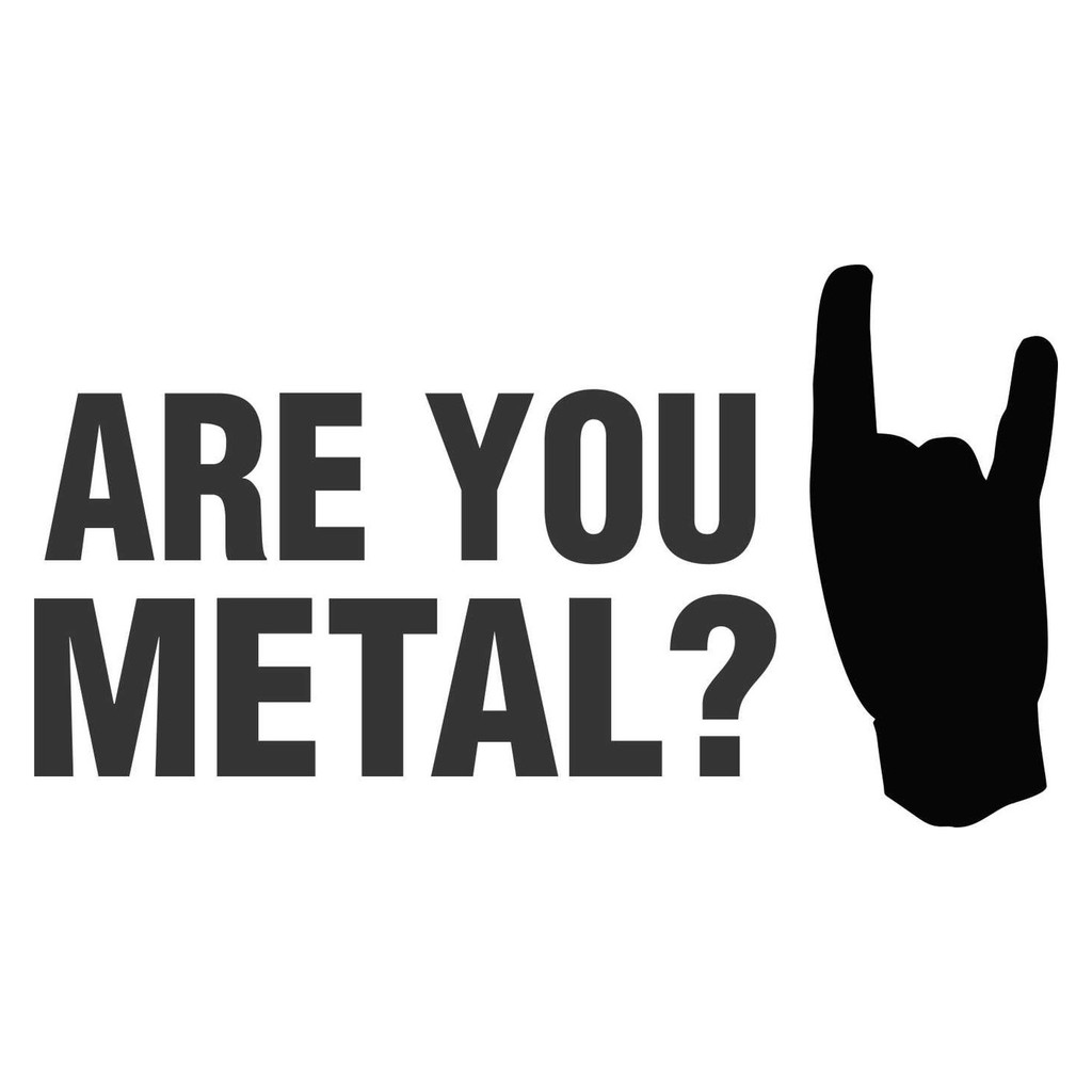Adesivo Auto Kiwistar – Heavy Metal Hardcore Con Chitarra E Batteria, Resistente Per Esterni, Regalo Per Musicisti