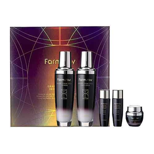 FARMSTAY Grape Stem Cell Skin Care 3 Set - Beauty
