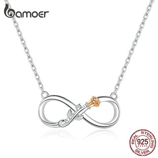 Colar Bamoer Infinito Love Prata 925 SCN371