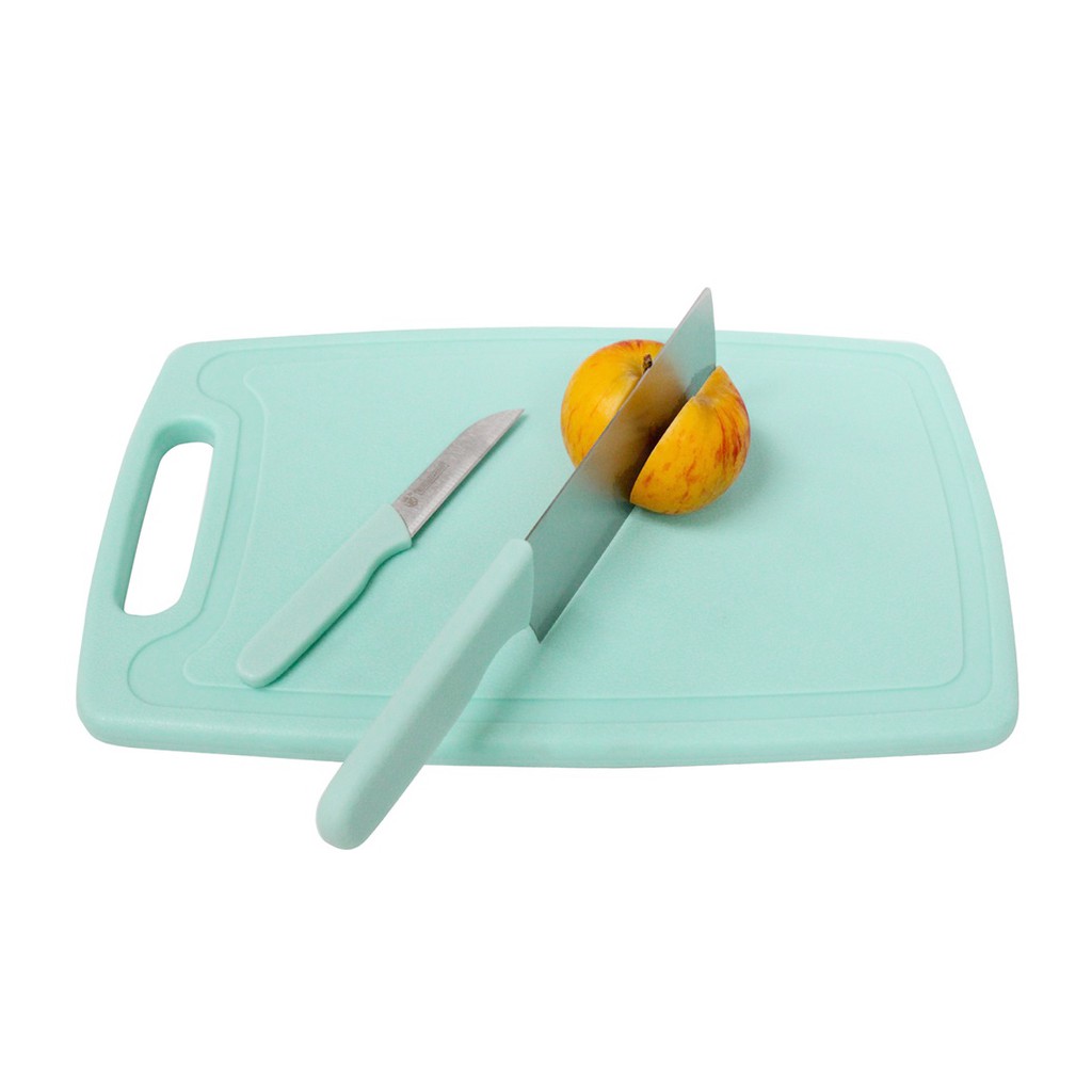 Kit de Tabua mais Faca Cutelo e Faca de Cozinha