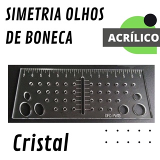 Gabarito Régua Simetria Rosto e Olhos de Boneca Cristal em Oferta na Shopee