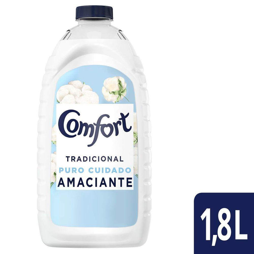 Amaciante Diluído Comfort Tradicional Puro Cuidado 1,8L em Oferta na Shopee