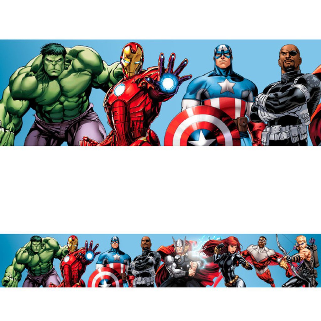 Faixa Decorativa Adesivo Vingadores Avengers Criança Infantil Bebe Super  Heróis Hulk Homem de Ferro Thor Capitão America | Shopee Brasil