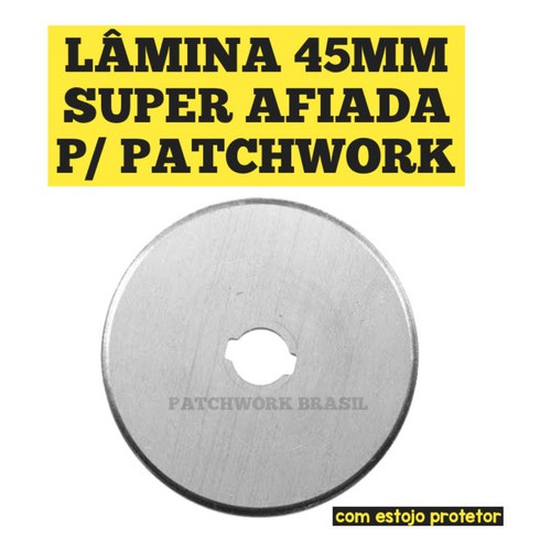 Lamina Disco Cortador Circular 45mm Patchwork Corte Tecido promoção