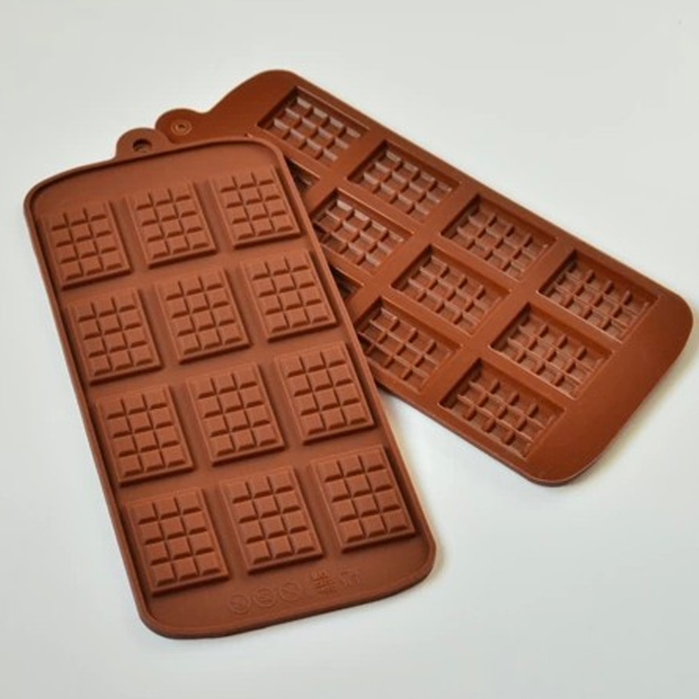 Molde de Silicone para Mini Blocos de Chocolate, Forma de Gelo, Decoração de Bolos, Utensílio de Cozinha para Fazer