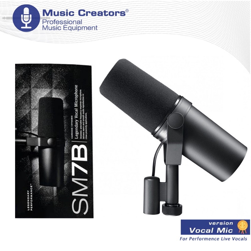 SM7B Cardioid Dynamic Microphone Studio Selectable Frequency Response