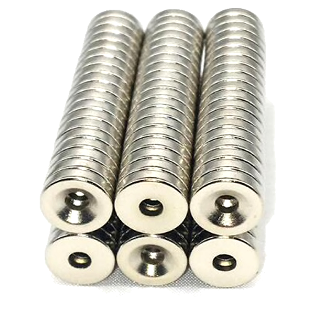 200pcs Imã De Neodimio Disco 10x3 - 10mm X 3mm Com Furo N35