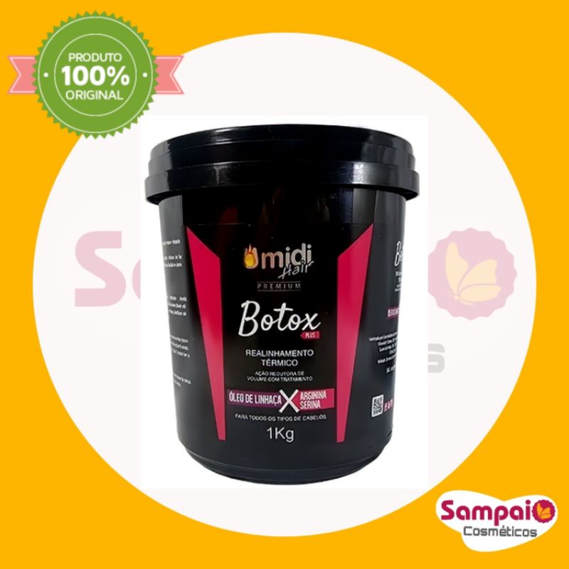 Botox Umidi Hair Plus Realiamento Térmico 1Kg Plus botox Umidi