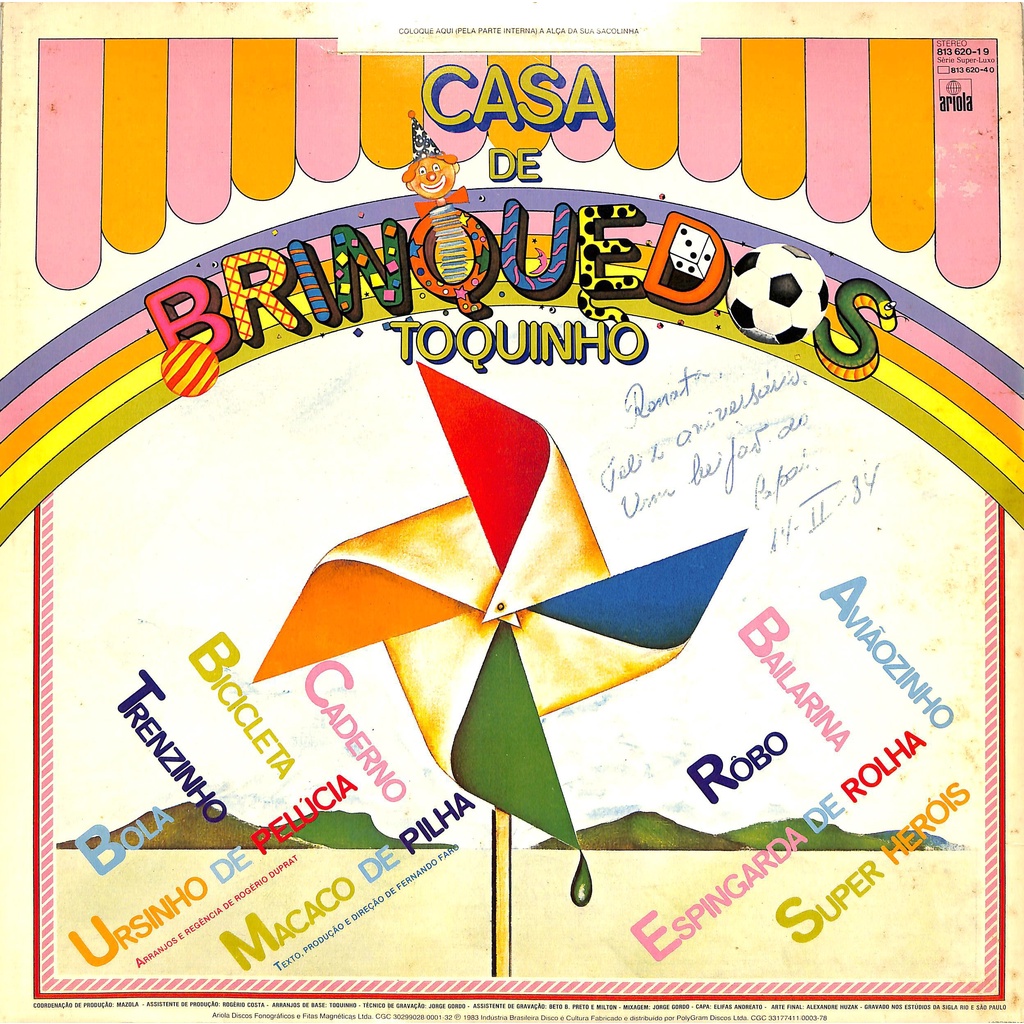 Toquinho - Casa De Brinquedos - Lp
