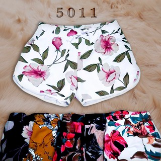 Shorts Para Verão Moda Feminina Malha Crepe Estampado
