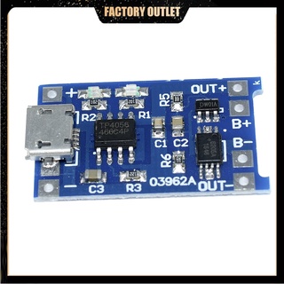 Módulo De Placa De Carregamento De Bateria 18650 TC4056A 5V 1A Micro USB Proteção De Lítio