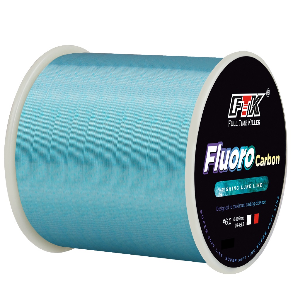 FTK Linha Monofilamento De Fibra De Carbono Fluorocarbono 300M Design Para Pesca De Carpa