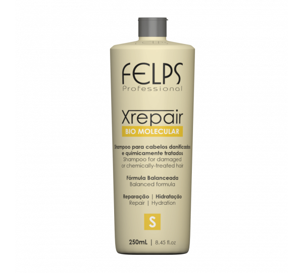 Felps Shampoo para Cabelos Danificados Xrepair Bio Molecular 250ml