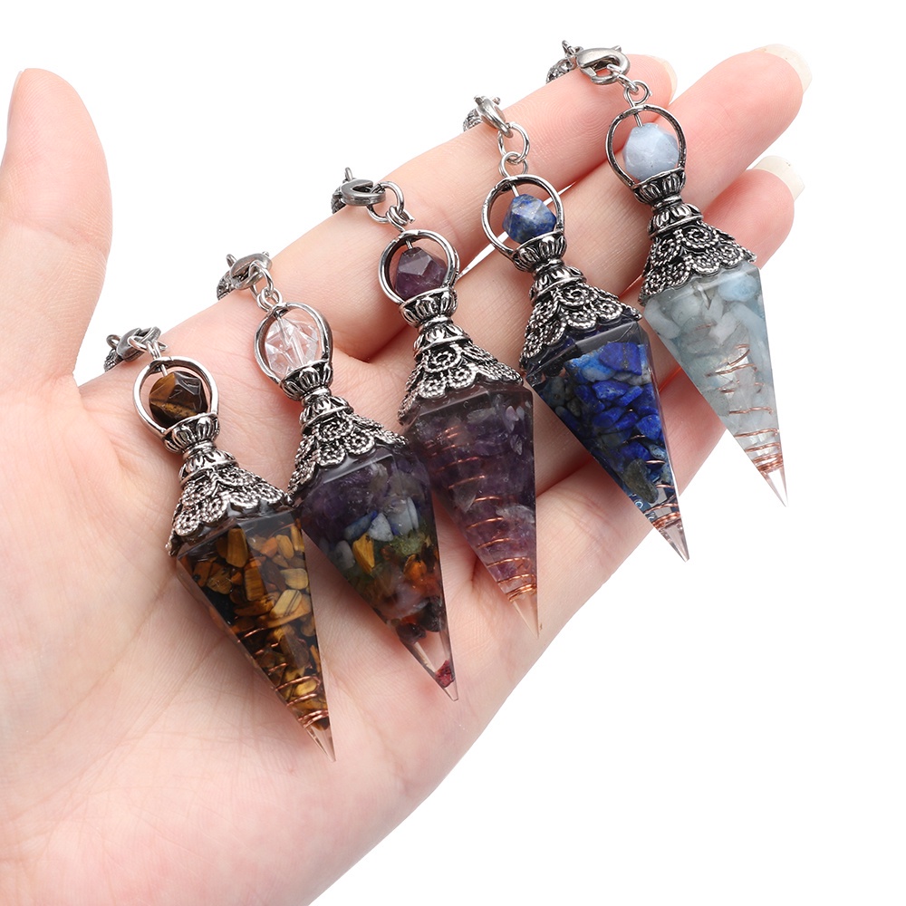 素晴らしい価格 6 Facet Hexagonal Point Pendant Pendulum For Reiki Wicca ...