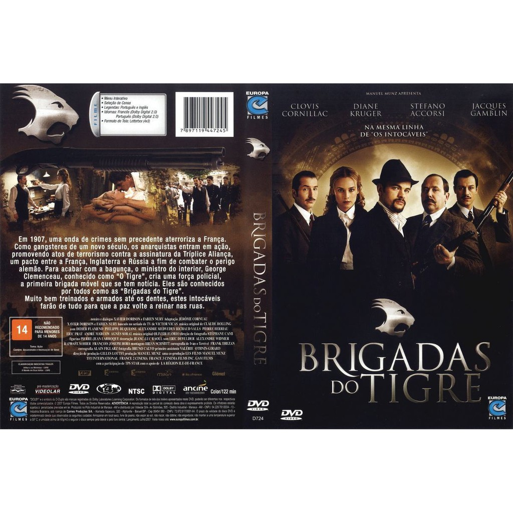 Dvd Brigadas Do Tigre, Aventura / Ação, Original
