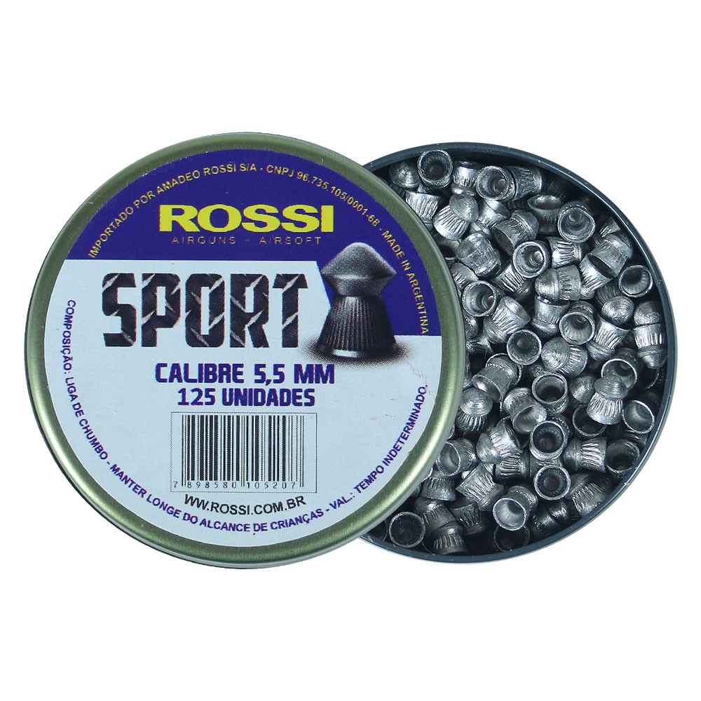 Pellet Rossi Sport 5.5 Barata Cal 5.5mm Promocao
